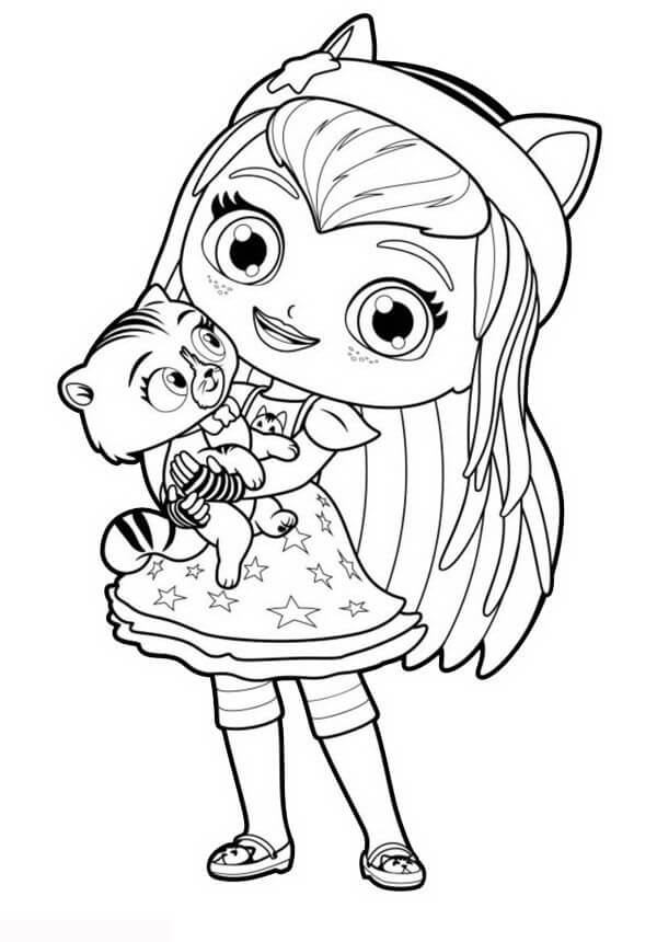 Hazel and Seven Coloring Page