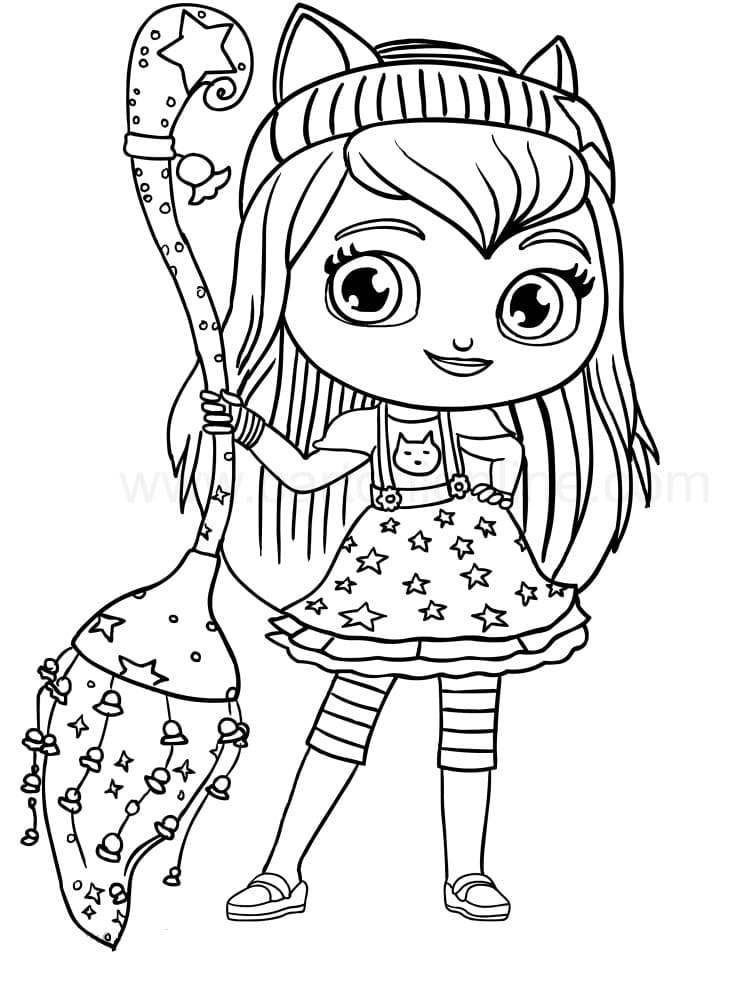 Hazel Little Charmers Coloring Page