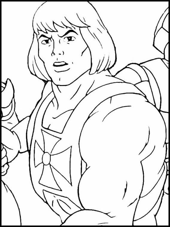 He-Man 1 Coloring Page