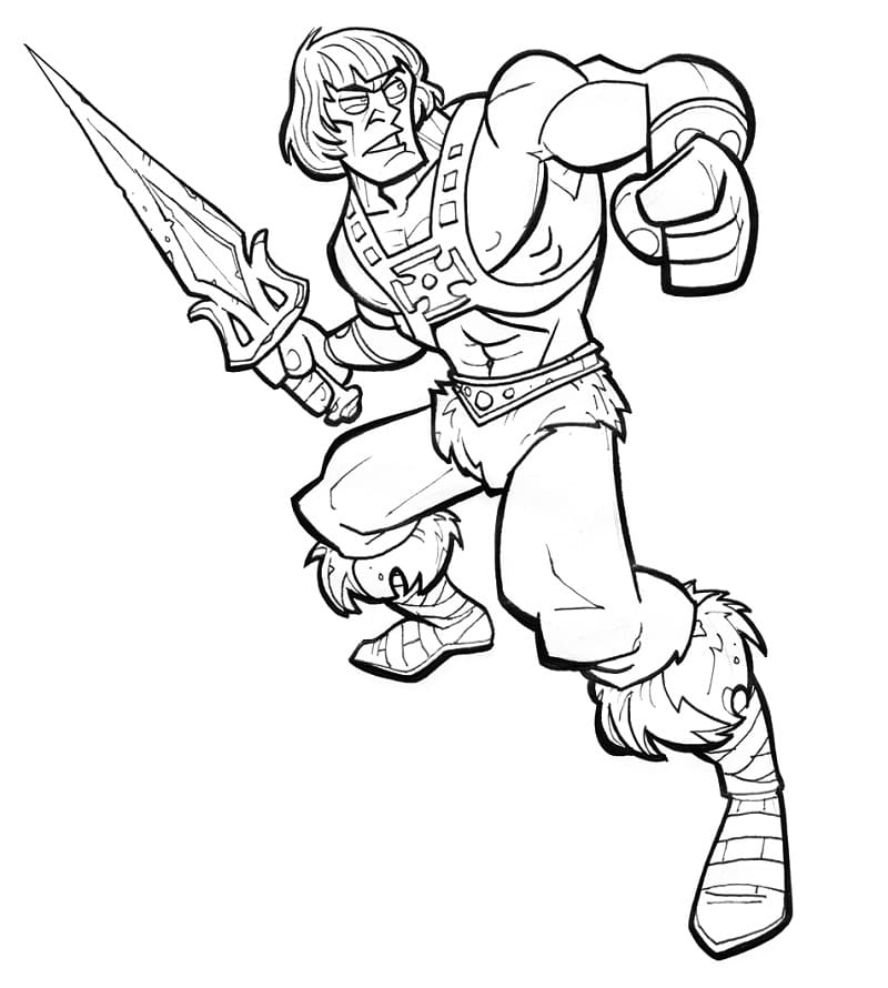 He-Man 2 Coloring Page