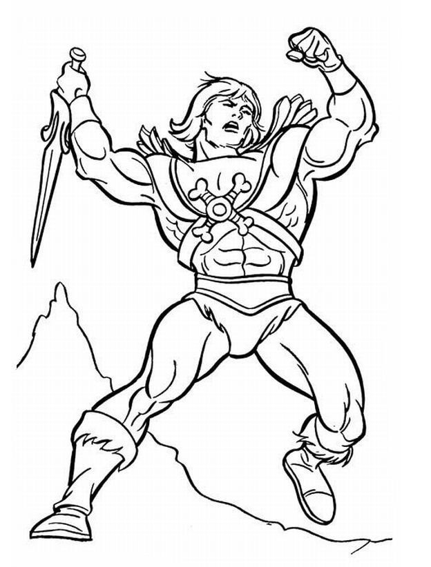 He-Man from She-Ra Princess Coloring Page