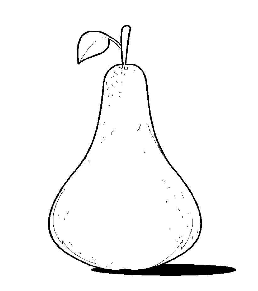 Healthy Pear Fruit Se1ef Coloring Page