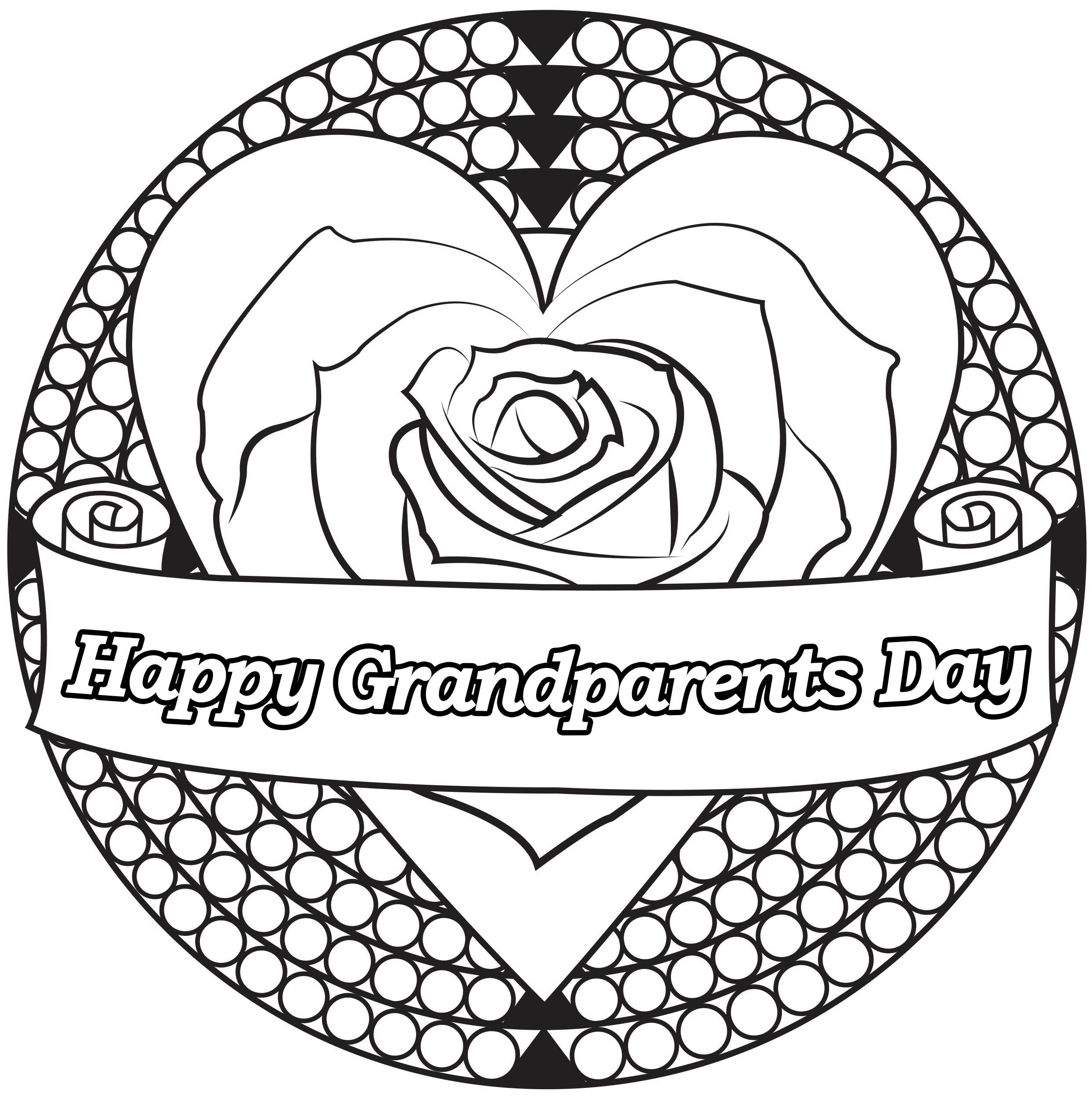 Heart Flower Grandparents Day