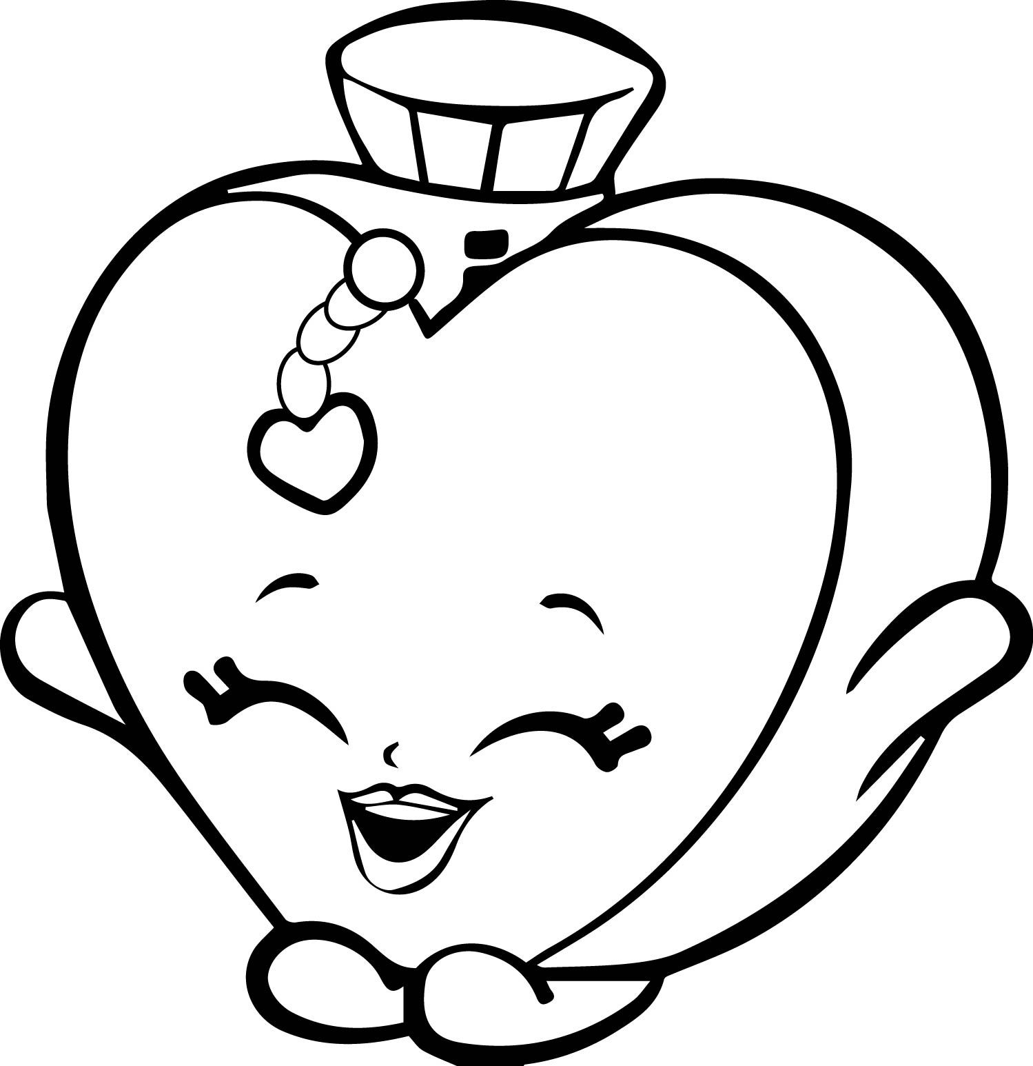 Heart Shopkin Coloring Page