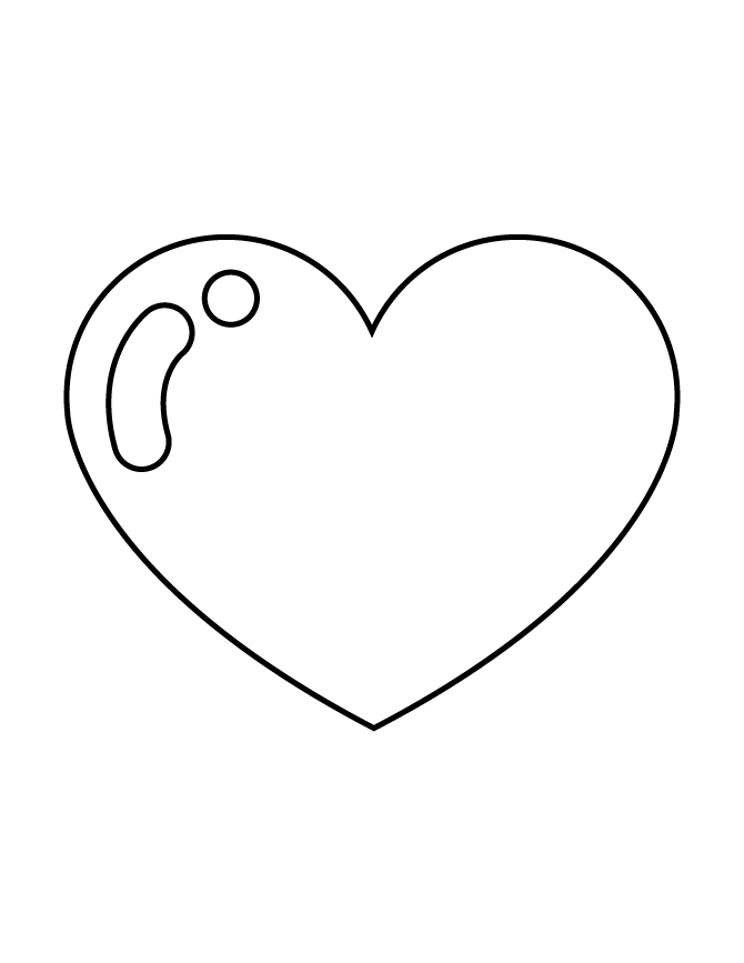 Heart Stencil 896 Coloring Page