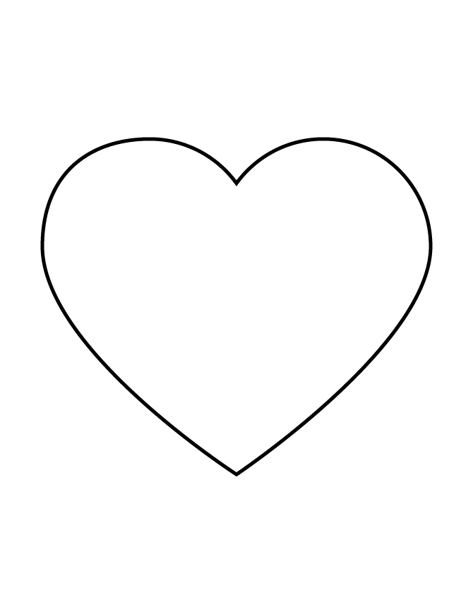 Heart Stencil 998 Coloring Page