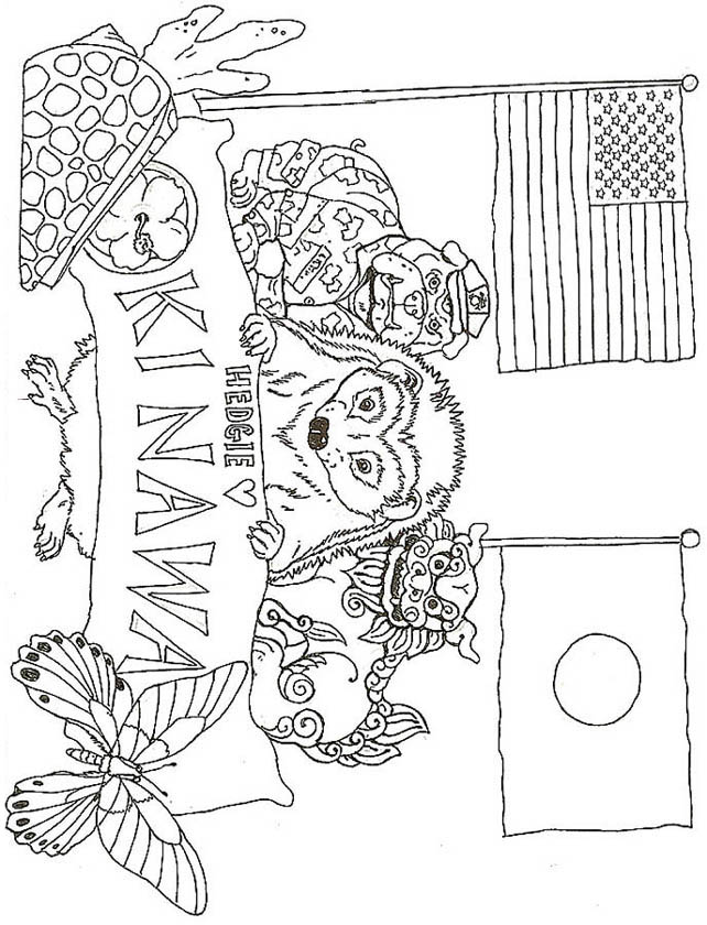 Hedgie Loves Okinawa Coloring Page By Jan Brett Coloring Page