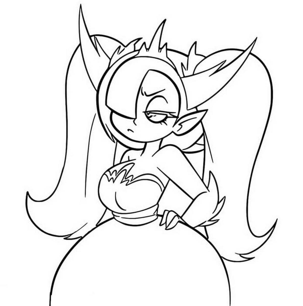 Hekapoo Coloring Page