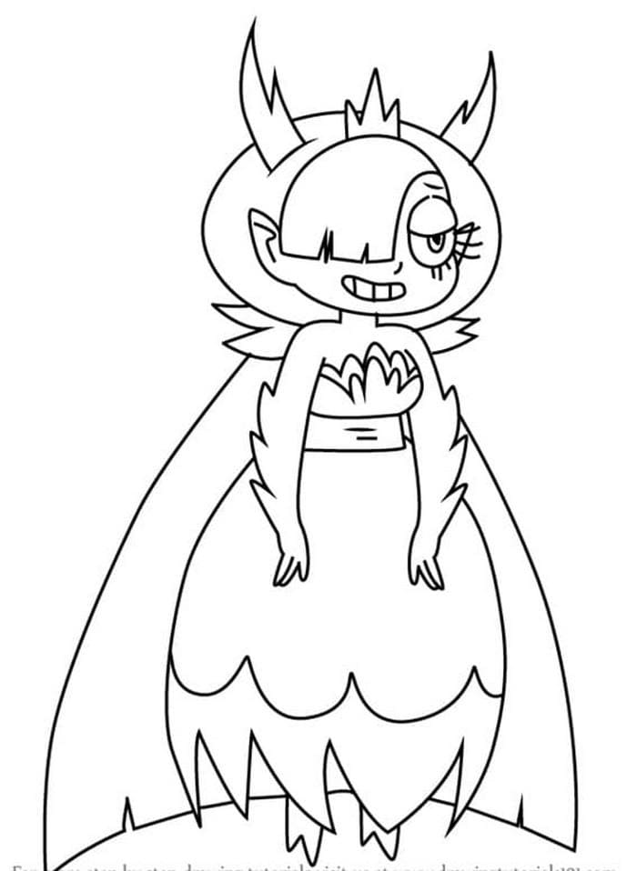 Hekapoo Smiling Coloring Page