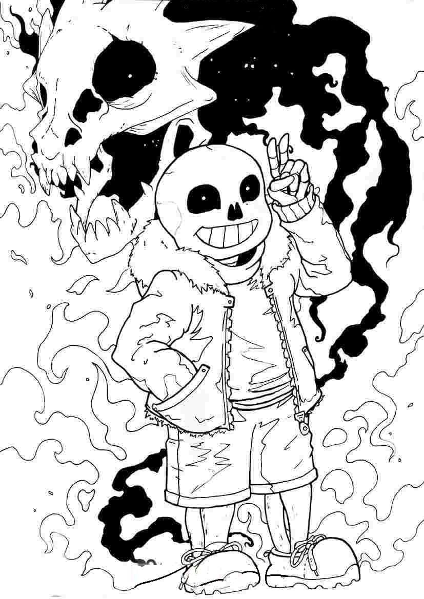 Hell Sans Coloring Page