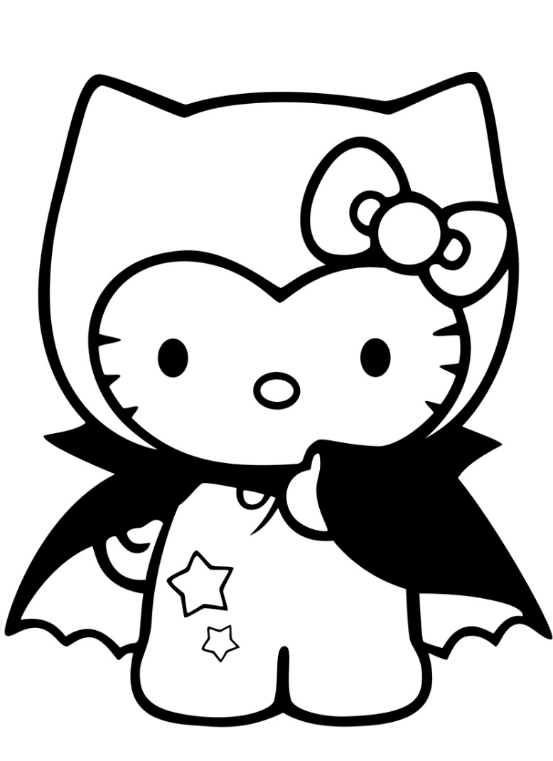 Hello Kitty In Dracula Costumes