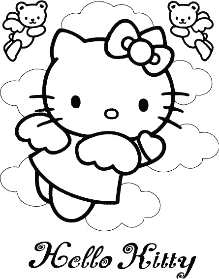 Hello Kitty S Angel Coloring Page