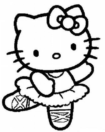 Hello Kitty S Ballerina Coloring Page