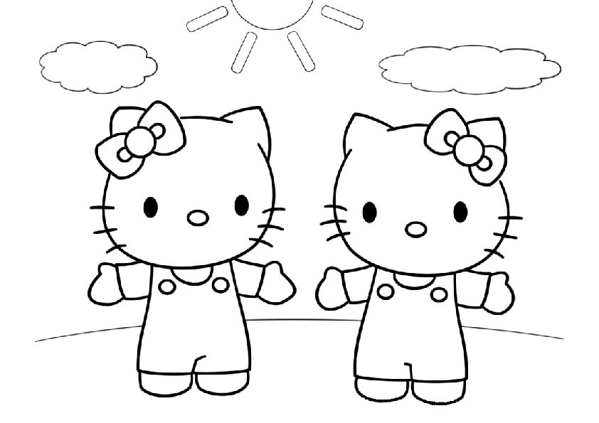 Hello Kitty S For Girls Coloring Page