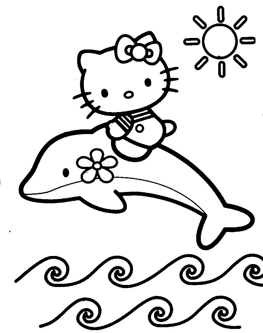 Hello Kitty With Dolphine