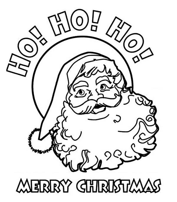 Ho Ho Ho – Santas Coloring Page