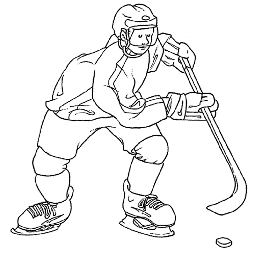 Hockey S Sport Coloring Page