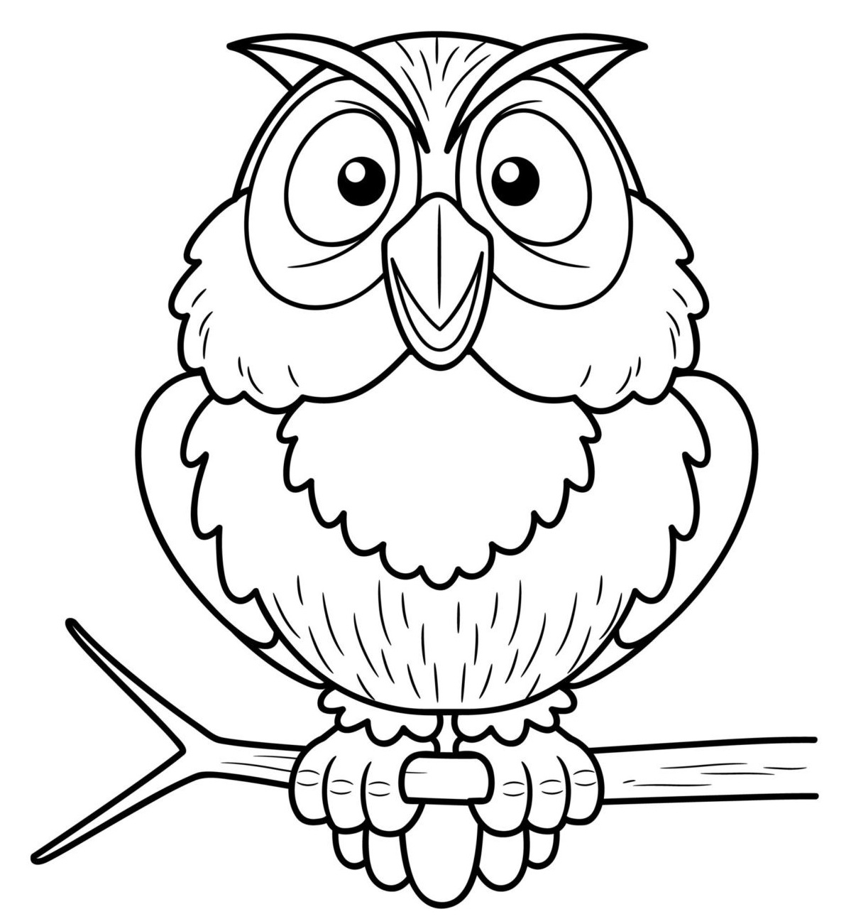 Hoot Owl Coloring Page