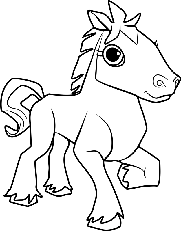 Horse Animal Jam Coloring Page