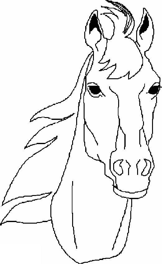 Horse Head S76b5 Coloring Page