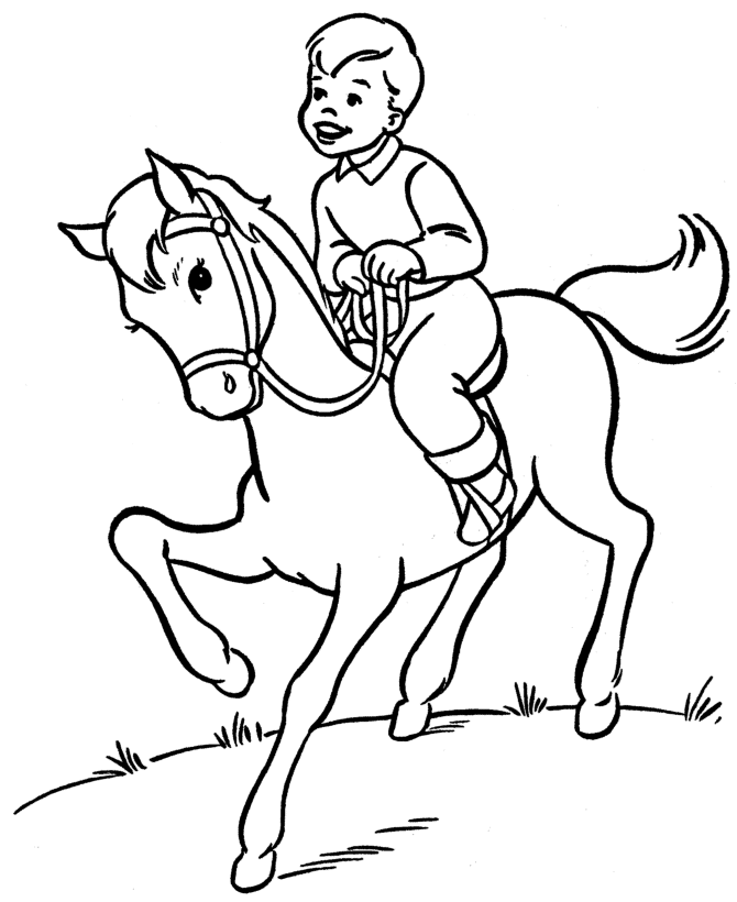 Horse S Kidsd4f1 Coloring Page