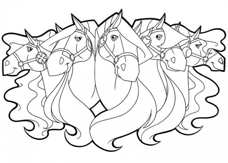 Horseland Horse For Girls Coloring Page