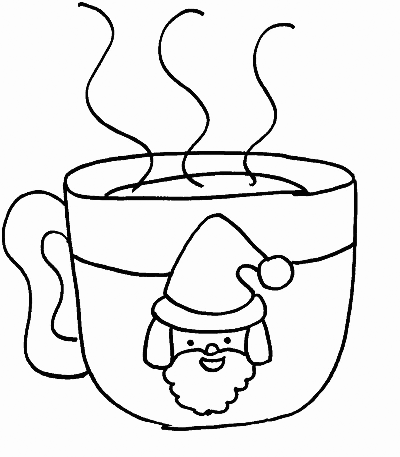 Hot Cocoa Santa Mug
