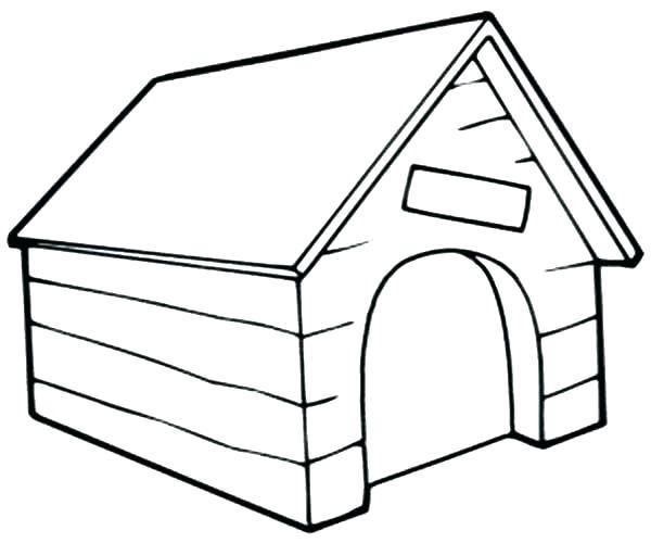House For Dog Coloring Page