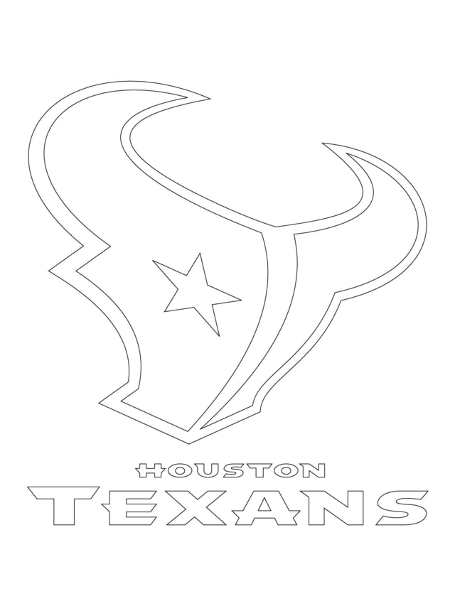 Houston Texans Logo Football Sport Coloring Page