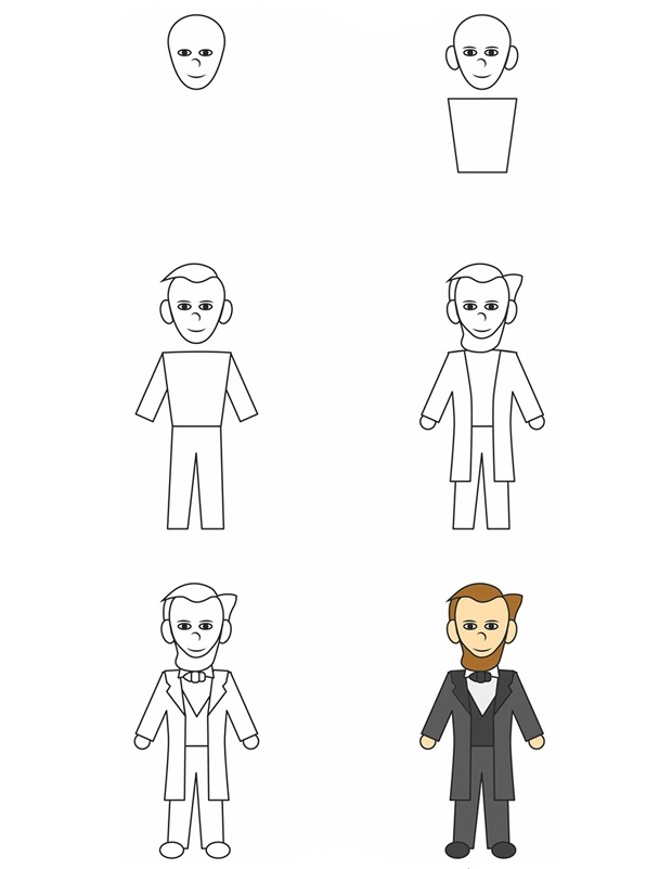 How To Draw Abraham Lincoln