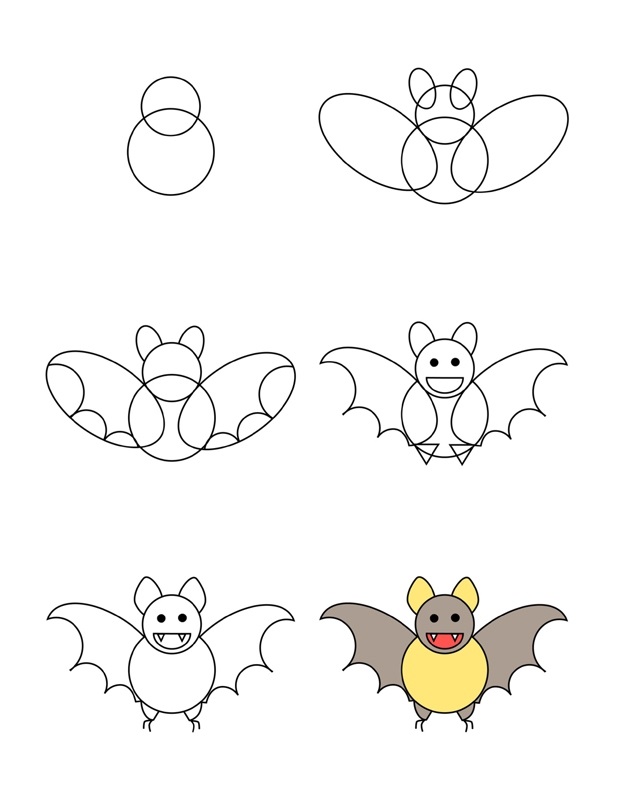 How To Draw Bat