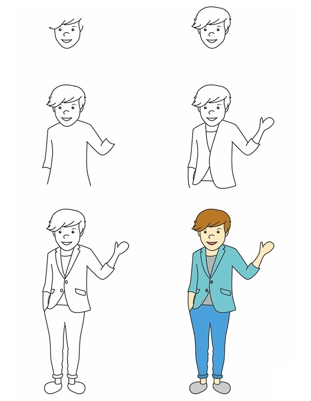 How To Draw Louis Tomlinson