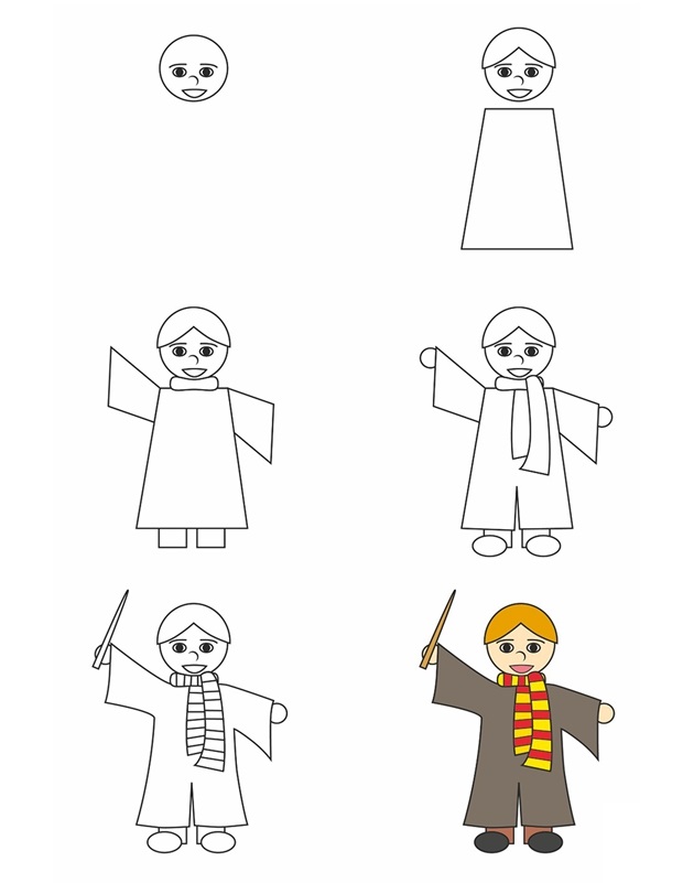 How To Draw Ron Weasley