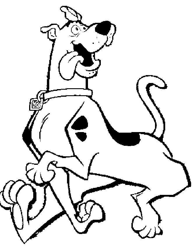 Hungry Scooby Scooby Doo Coloring Page