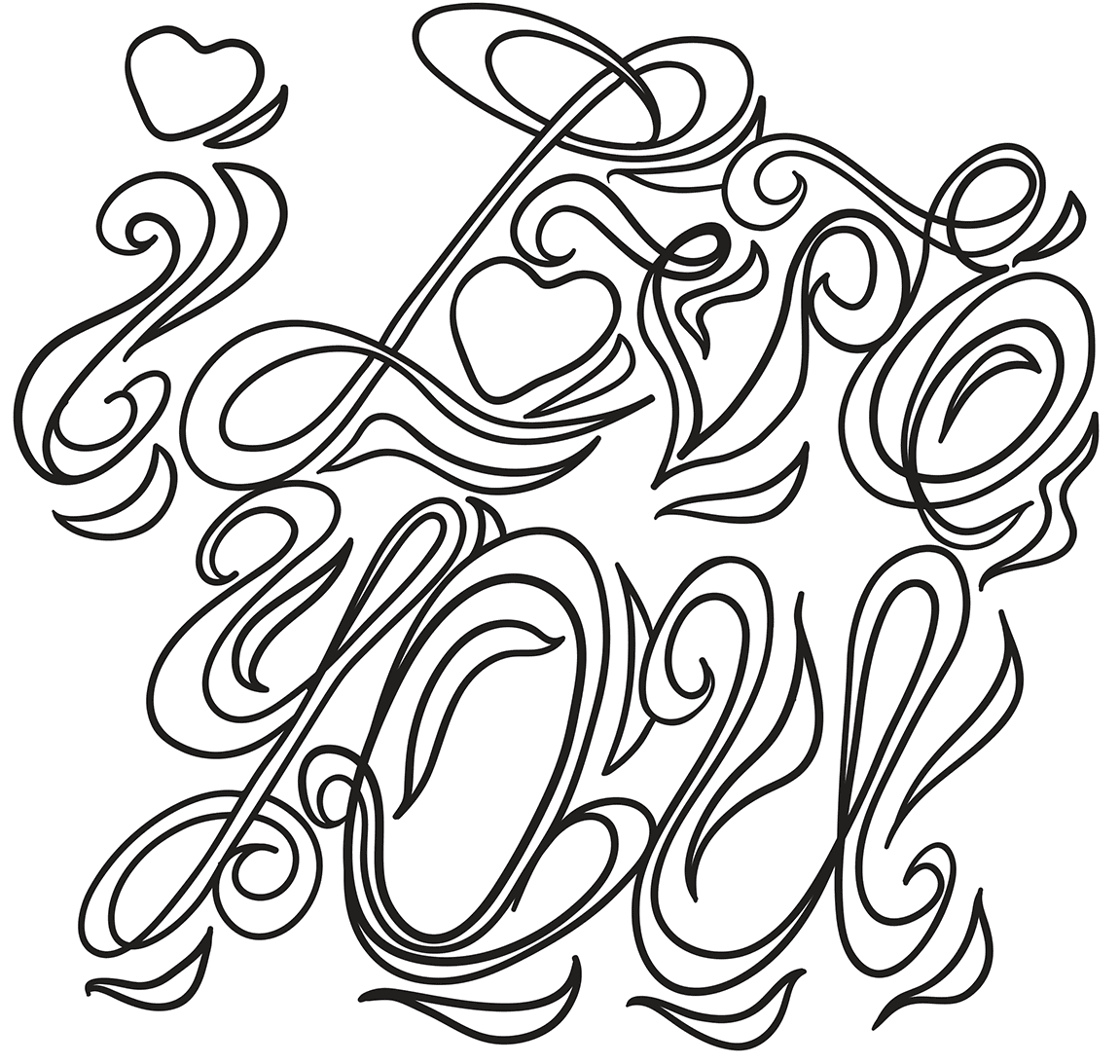I Love You Coloring Page Coloring Page
