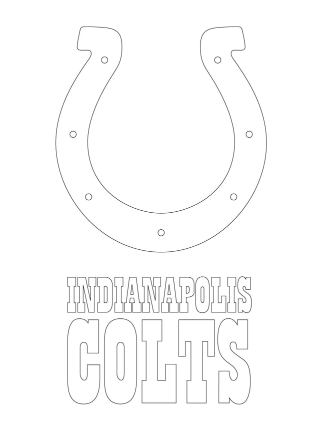Indianapolis Colts Logo Football Sport Coloring Page