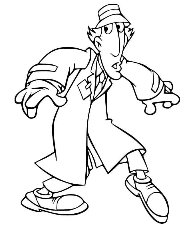 Inspector Gadget Sneaky Coloring Page