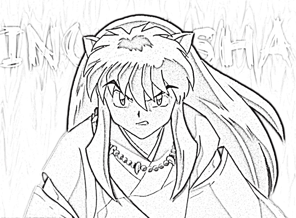 Inuyashas For Kids Coloring Page