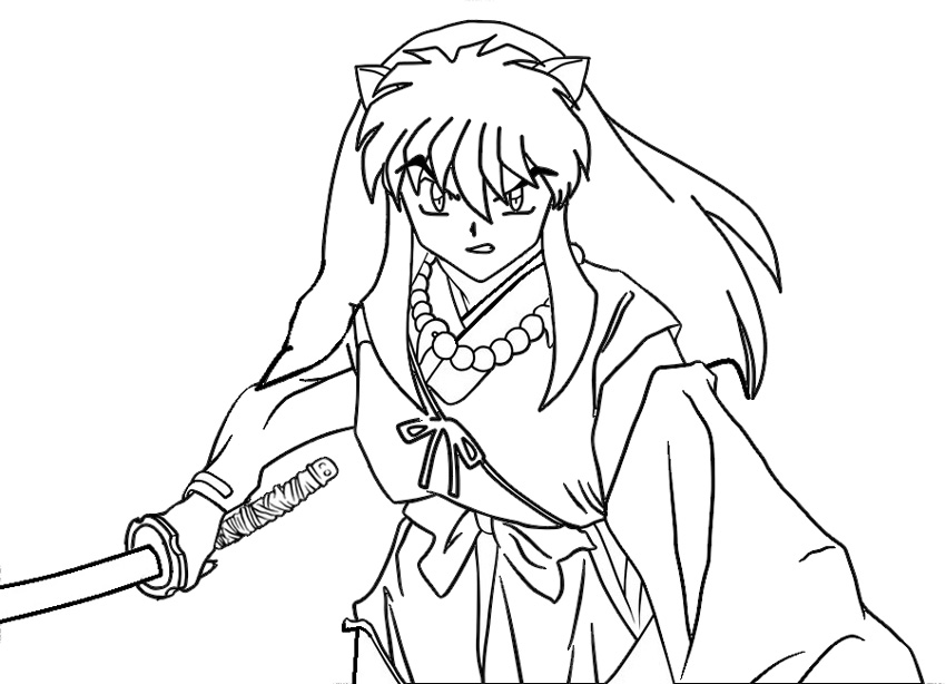 Inuyashas Pictures Coloring Page