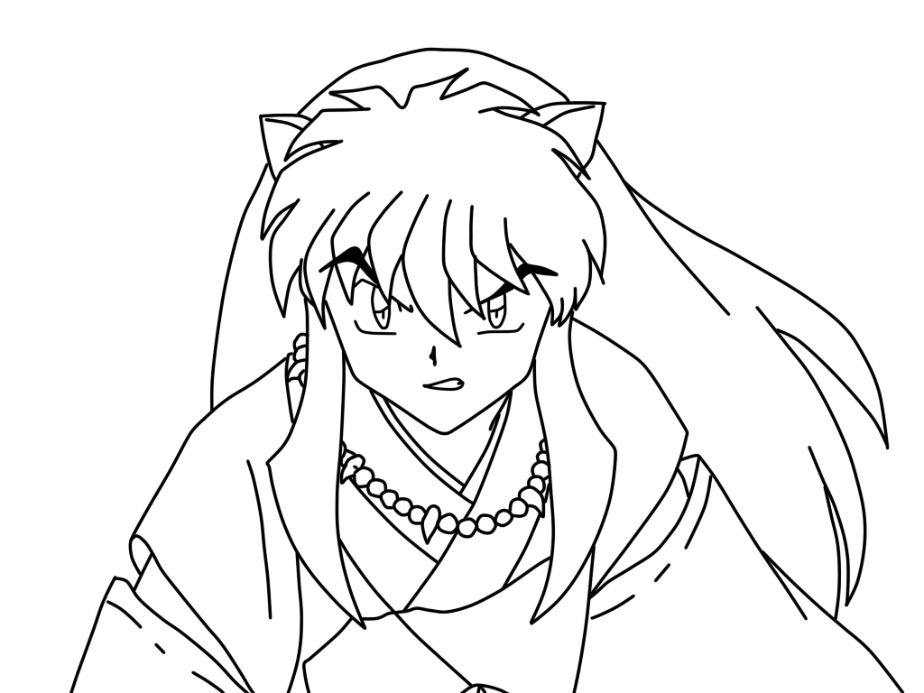 Inuyashas Coloring Page