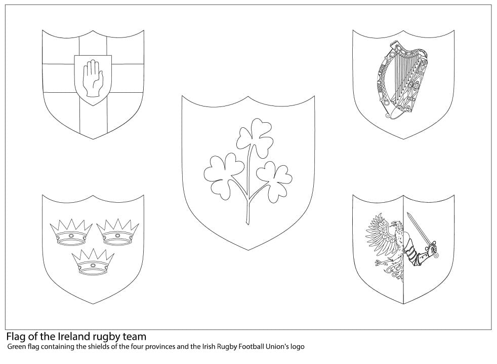 Ireland Rugby Team Flag