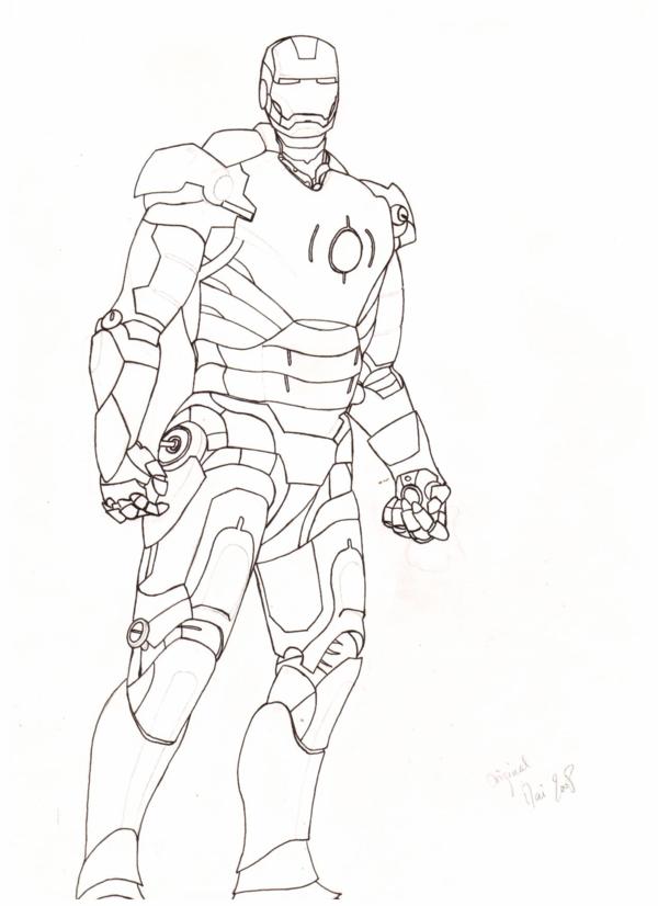 Iron Man 179 Superheros Coloring Page