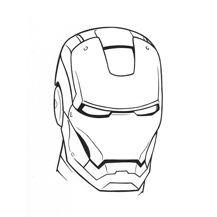 Iron Man 21 Superheros Coloring Page