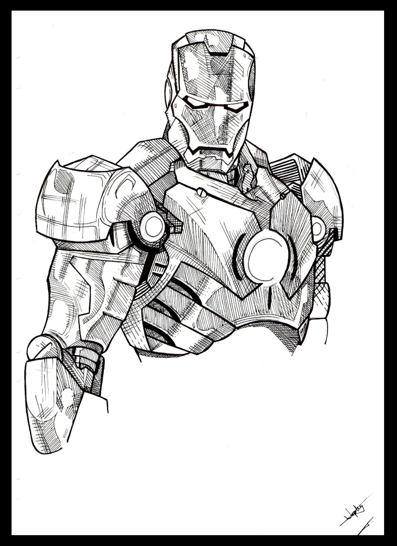 Iron Man 39 Superheros Coloring Page