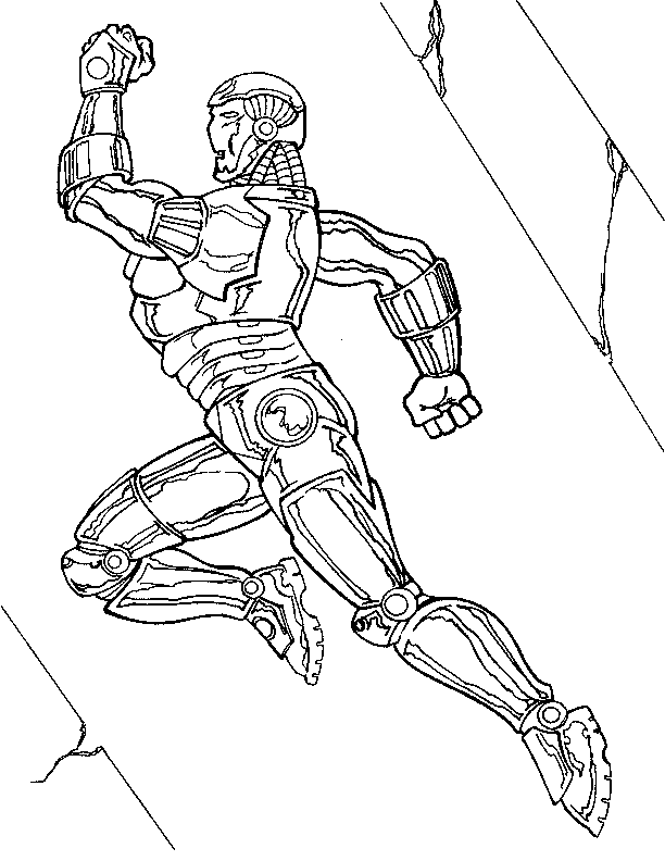 Iron Man 42 Superheros Coloring Page