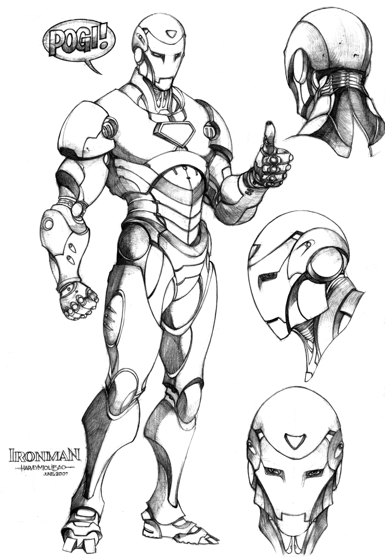 Iron Man Autre Version Superheros Coloring Page