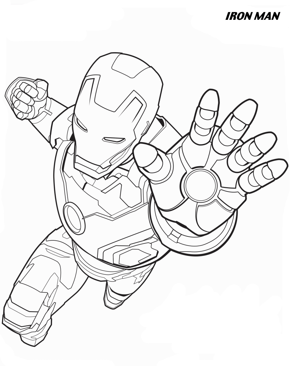 Iron Man From The Avengers Coloring Pages   Coloring Cool