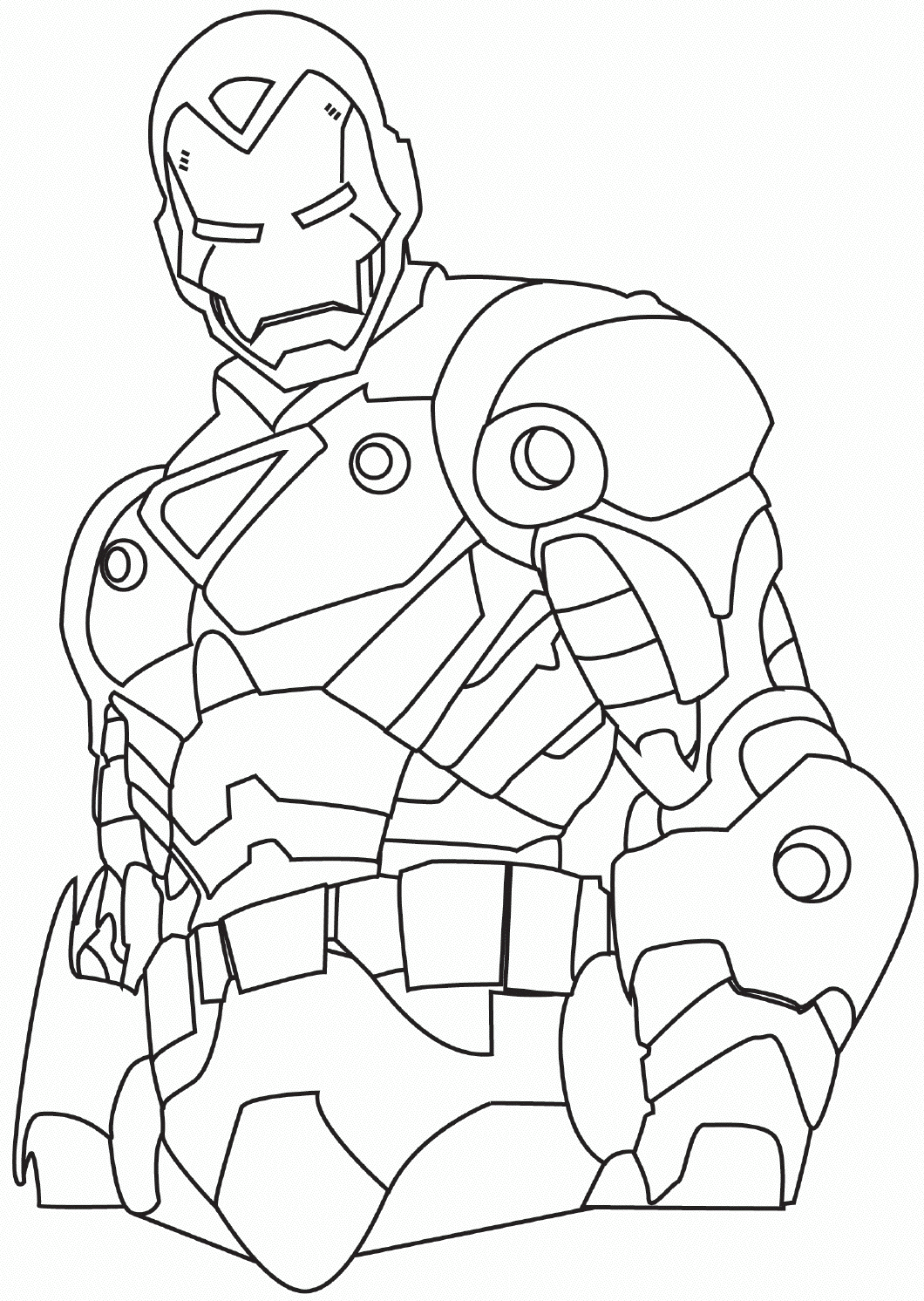 Iron Man S Freec9ae Coloring Page