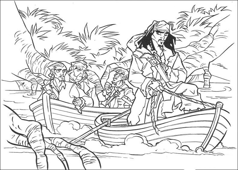 Jack Is Riding A Vessel Pirates Of The Caribbean