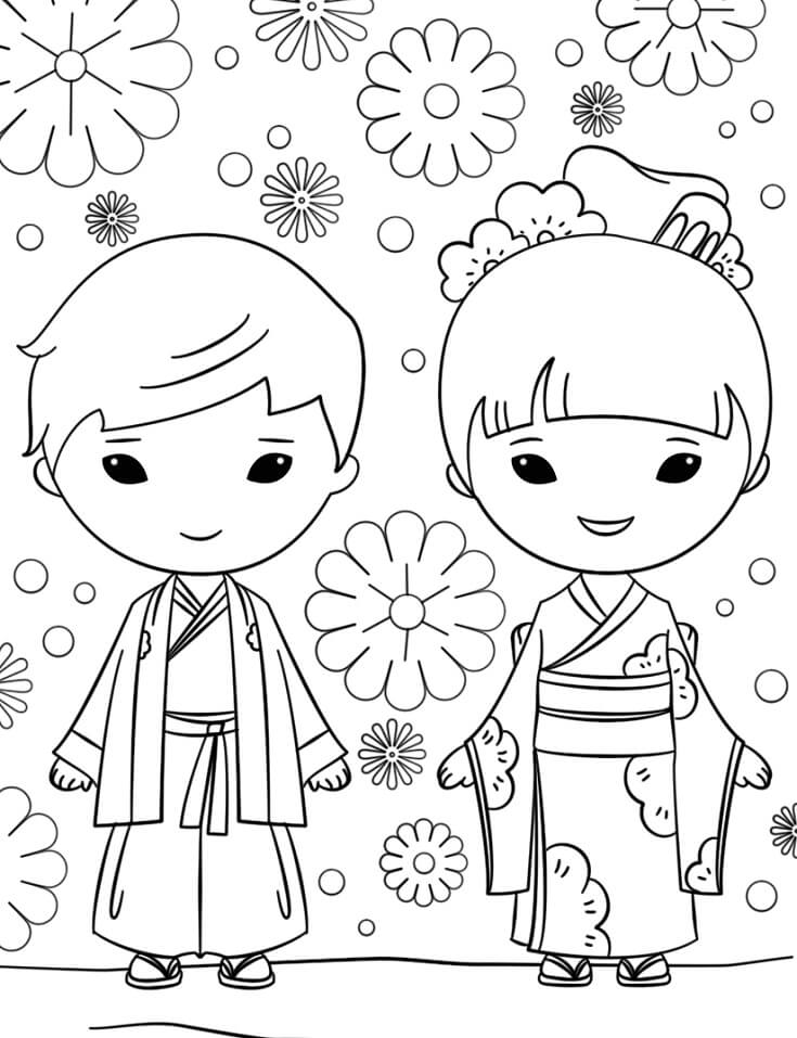 Japanese Boy and Girl